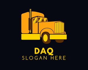Trailer - Yellow Moving Cargo logo design
