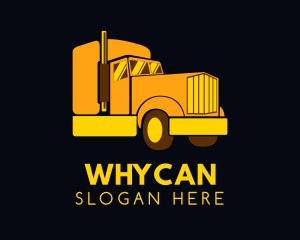 Shipping - Yellow Moving Cargo logo design