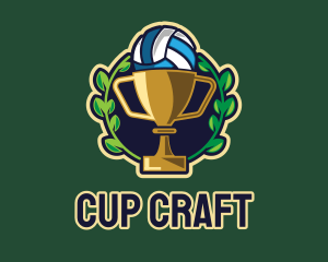 Cup - Volleyball Trophy Cup logo design