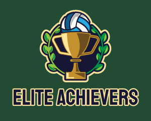 Award - Volleyball Trophy Cup logo design