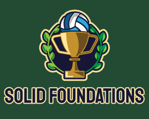 Sports Channel - Volleyball Trophy Cup logo design