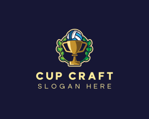 Cups - Volleyball Trophy Cups logo design