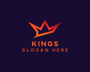 Gradient Gaming Crown logo design