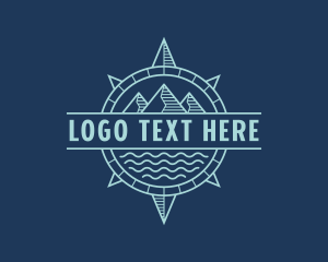 Navigator - Hiking Mountaineer Compass logo design