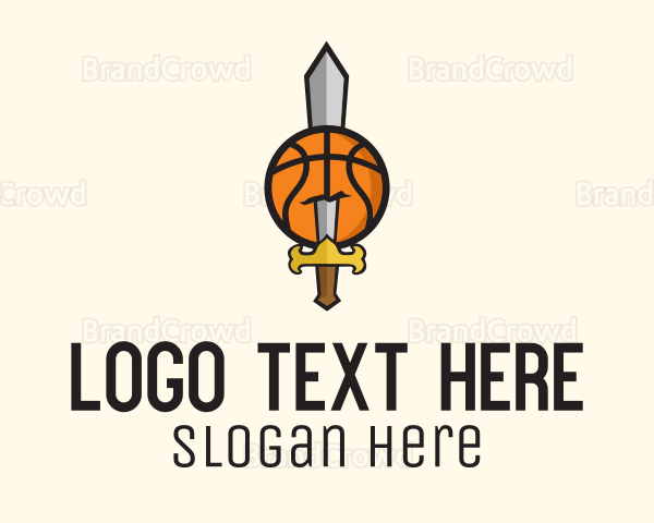 Basketball Sword Team Logo