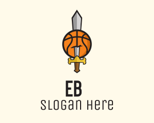 Ball - Basketball Sword Team logo design