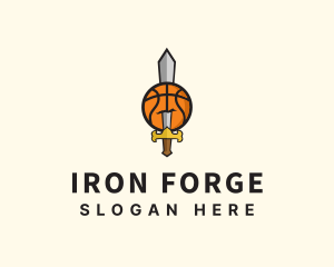 Basketball Sword Team logo design