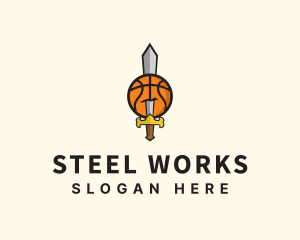 Basketball Sword Team logo design