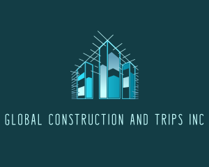 Building Construction Lines Logo