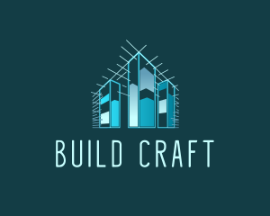 Building Construction Lines logo design