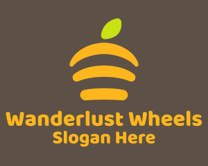 Orange Fruit Slices Logo