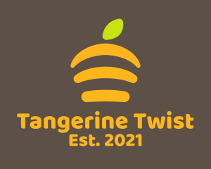 Tangerine - Orange Fruit Slices logo design