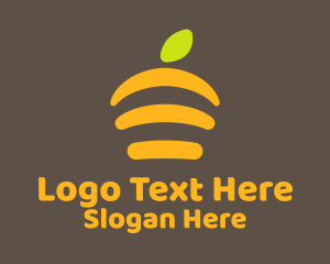 Orange Fruit Slices Logo