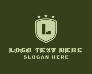 Army Shield Military logo design