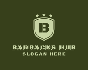 Barracks - Army Shield Military logo design