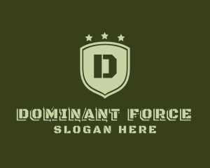 Army Shield Military logo design