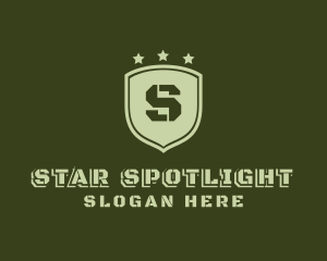 Army Shield Military logo design