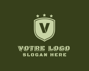 Army Shield Military logo design