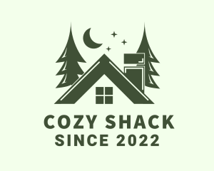 Shack - Forest Cottage House logo design