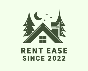 Rental - Forest Cottage House logo design