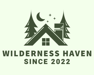 Lodge - Forest Cottage House logo design