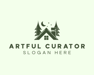 Forest Cottage House logo design