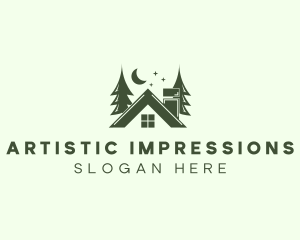 Forest Cottage House logo design