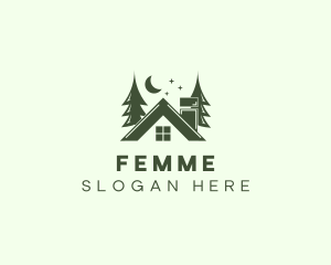 Forest Cottage House logo design