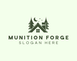 Forest Cottage House logo design