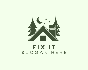 Forest Cottage House logo design