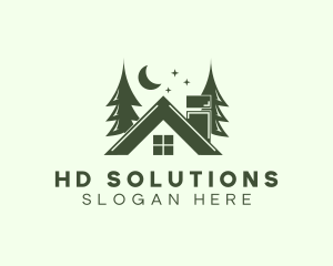 Forest Cottage House logo design