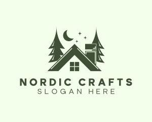 Forest Cottage House logo design