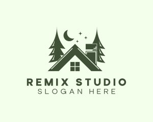 Forest Cottage House logo design