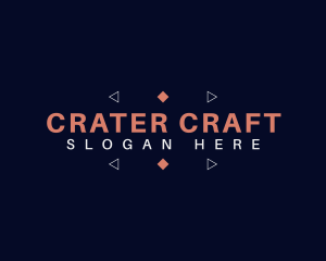 Geometric Crafting Business logo design