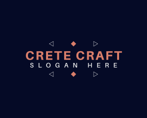 Geometric Crafting Business logo design