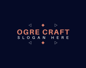 Geometric Crafting Business logo design