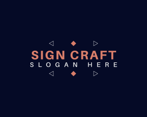 Geometric Crafting Business logo design