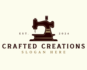 Sewing Machine Stitching logo design