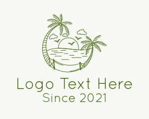 Tropical Beach Hammock Logo