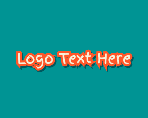 Book - Cute Brush Wordmark logo design