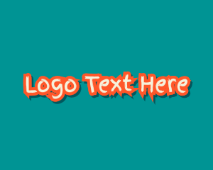 Food - Cute Brush Wordmark logo design