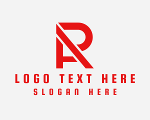 App - Modern Tech Company Letter AR logo design