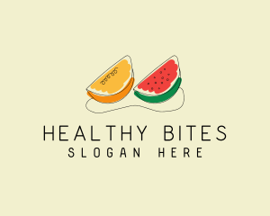 Citrus Watermelon Fruit  logo design