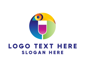 Toucan - Wine Bird Badge logo design