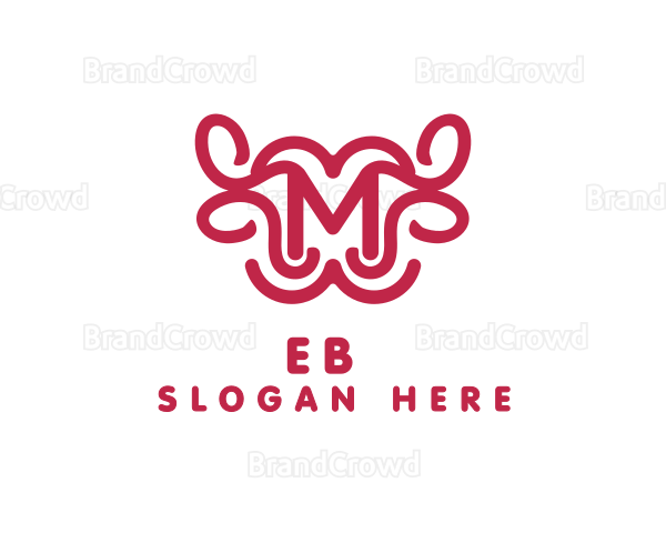 Pink Buffalo M Outline Logo