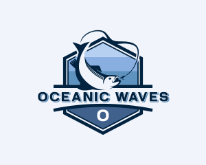 Marine - Hexagon Marine Fishing logo design