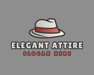 Attire - Formal Fashion Fedora Hat logo design