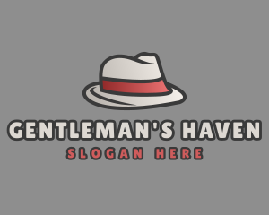 Formal Fashion Fedora Hat logo design