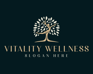 Woman Yoga Wellness logo design