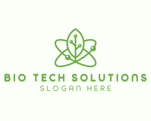 Biology - Scientific Leaf Biotechnology logo design